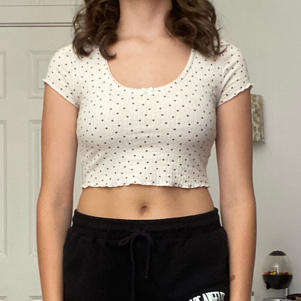 Aeropostale polkadot mini tee